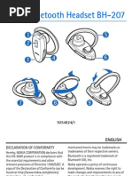 Nokia BH-207 UserGuide PT