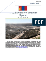 Mongolia Economic Report - October 2012