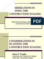 Considerations in Planning The Construction Staging