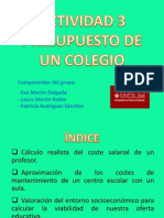 Actividad 3 Presupuesto de Un Colegio