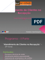 Apres. UFCD - Atendimento de Clientes Na Recepção