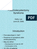 Postcholecystectomy Syndrome