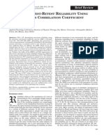 Quantifying Test-Retest Reliability Using The Interalass Correlation Coefficient and The Sem