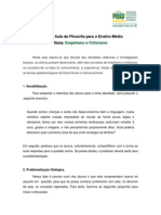 O Intelecto Empirismo e Criticismo Proposta de Aula 3