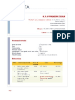 Resume Cum Biodata