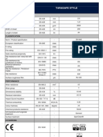 Style Data Sheet