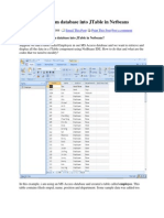 Populate Data From Database Into JTable in Netbeans