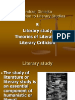 PP 5 Literary Study, Theories of Literature, Literary Criticism