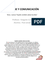 Lenguaje y Comunicacion - Trabajo 1° - Lectura España - Obesidad - Post-Senati PDF