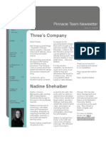 Pinnacle Team April 2009 Newsletter