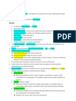 Chapter 3 Movement of Substances Across The Plasma Membrane