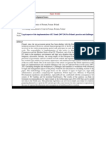 Legal Aspects of The Implementation of EU Funds 2007-2013 in Poland - Practice and Challenges