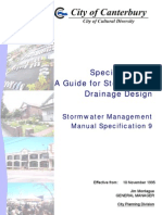 Specification 9 A Guide For Stormwater Drainage Design