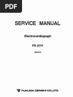 Fukuda Denshi FX-2111 ECG - Service Manual