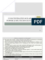 Concentrated Solar Power Technology