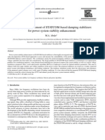 Analysis and Assessment of STATCOM-based Damping Stabilizers For Power System Stability Enhancement