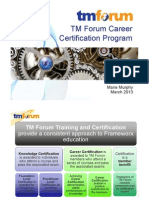 TM Forum Career Certification Program Overview