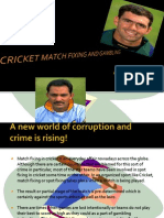 Cricket Match Fixing