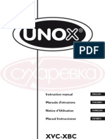 Unox XVC XBC User Manual