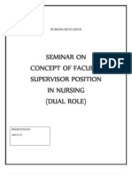 Concept of Faculty Supervisor