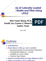 Analysis of Laterally Loaded Drilled Shafts and Piles Using Lpile