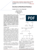 Deadlock Detection in Distributed Database