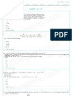 CAT 2009 Quant Test10