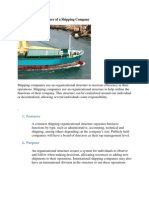 Organizational Structure of A Shipping Company