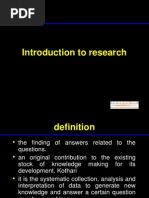 Introduction To Research 1