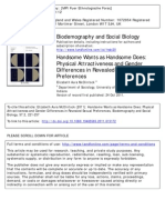 Handsome Wants As Handsome Does: Physical Attractiveness and Gender Differences in Revealed Sexual Preferences