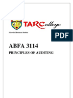 ABFA 3114 Principle of Audit