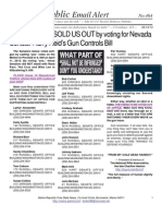 464 - 16 Republicans SOLD US OUT by Voting For Nevada Senator Harry Reid's Gun Controls Bill