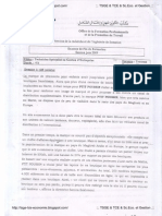 TSGE2 Examen Fin Formation 2009 Théorie