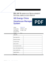 BR100 Warehouse Management System Application Setup V1.6