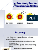 Accuracy, Precision, and Percent Error