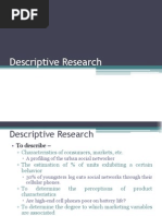 Descriptive Research