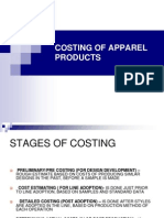 Costing of Apparel Products