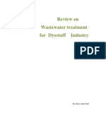 Waste Water Treatment For Dyestuff Industry