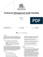 MEX 011 Contractor Management Audit Checklist