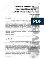 Psicologia Jurídica História, Ramificações E Áreas de Atuação