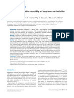 Impact of Postoperative Morbidity On Long-Term Survival After Oesophagectomy