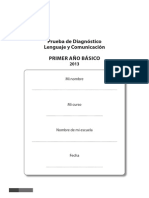 Evaluacion Diagnostica Primero Basico Lenguaje