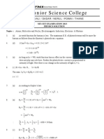 MT-CET 2013 PCM Solution - 20.04.2013