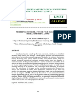 Modeling and Simulation of Four-Bar Planar Mechanisms Using Adams