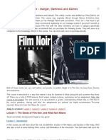 Online Course Film Noir - Danger, Darkness and Dames