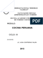 Modulo Cocina Peruana 2013