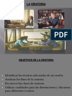 Diapositivas de La Oratoria