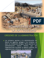 Administración en La Antiguedad