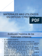 Materiales Usados en Ortetica y Protetica