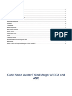 Failed Merger of SGX and ASX 